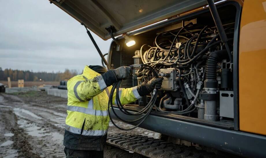 Jak wygląda interwencja mobilnego serwisu przy awarii silnika Perkins lub Caterpillar w terenie