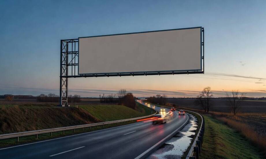 Jak światło, kierunek jazdy i otoczenie zmieniają czytelność billboardu między Radomiem a Kielcami