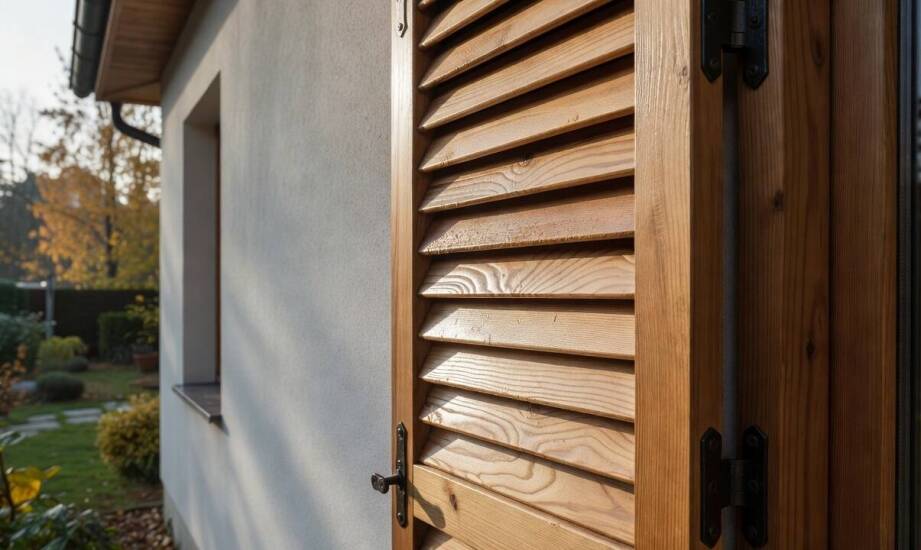 Wie Konstruktion und Holzart die Haltbarkeit von Fensterläden aus Holz bestimmen
