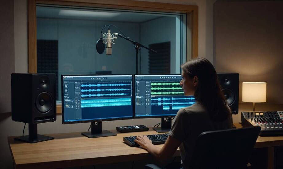Wie lässt sich eine deutsche Stimme in einem Radiospot einsetzen?