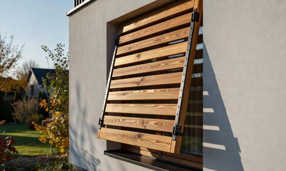 Wann verändern Fensterläden aus Holz den thermischen Komfort und die Wirkung der Hausfassade?