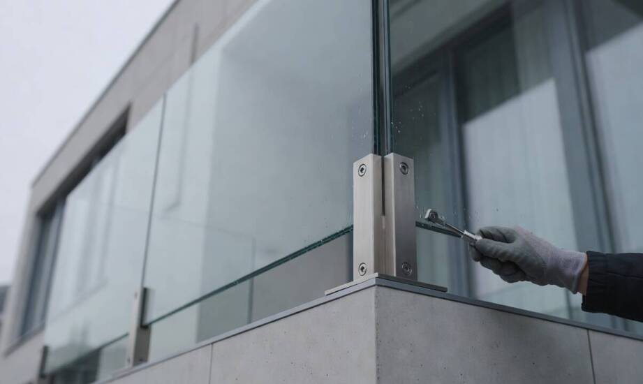 Stalowe mocowania balustrad zewnętrznych — kiedy lekka forma wymaga maksymalnej sztywności