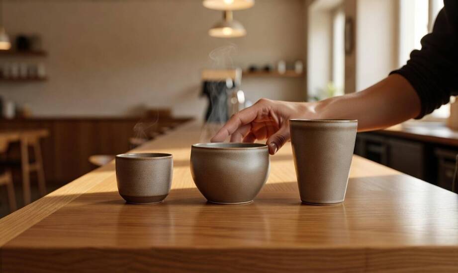 Jak pojemność i kształt filiżanki decydują o espresso, cappuccino i latte w prezencie