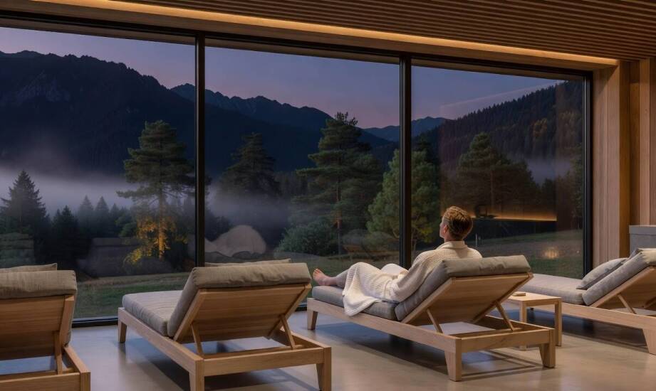 Jak strefa ciszy, akustyka i godziny korzystania porządkują wellness w hotelu górskim