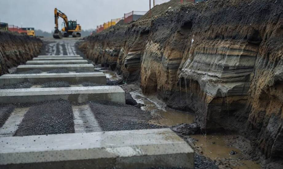 Jak grunt, woda i zamarzanie zmieniają sposób osadzenia koryt betonowych