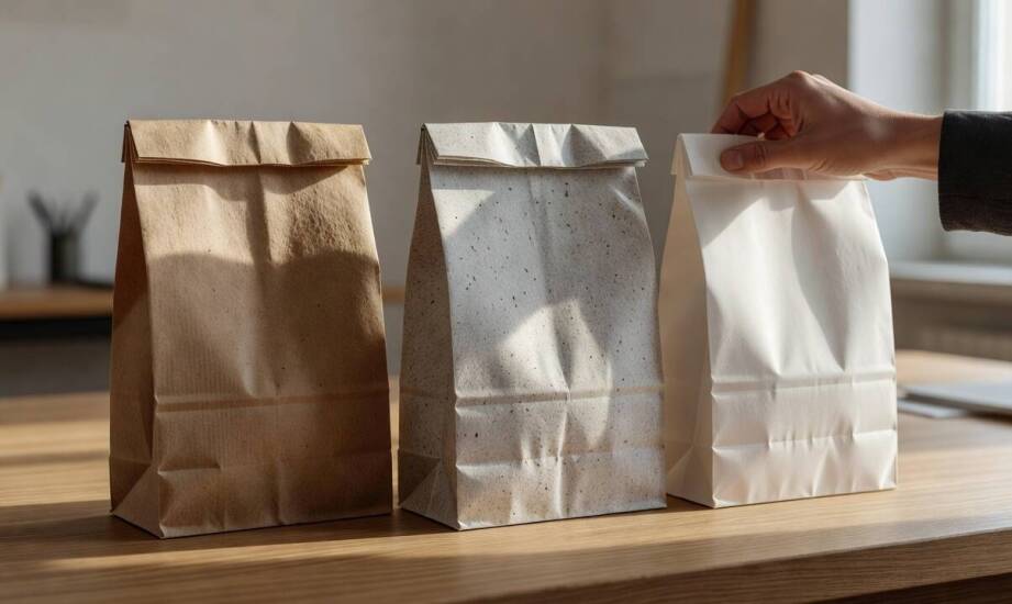Jak papier kraft, papier z recyklingu i papier powlekany zmieniają zachowanie torby
