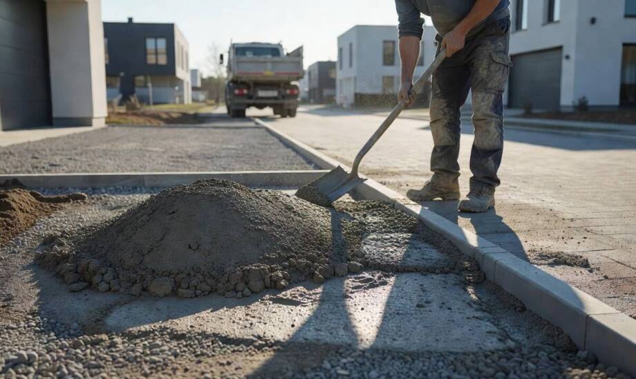Jak przygotować plac i brygadę do jednej dostawy betonu półsuchego z wywrotki