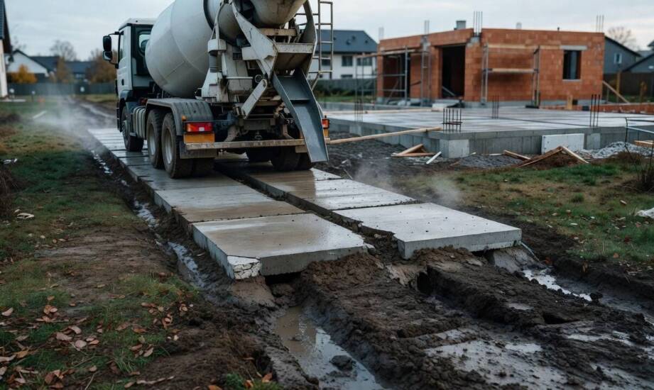 Kiedy warunki gruntu i dłuższa trasa wymuszają zmianę planu dostawy betonu jeszcze przed wyjazdem z wytwórni
