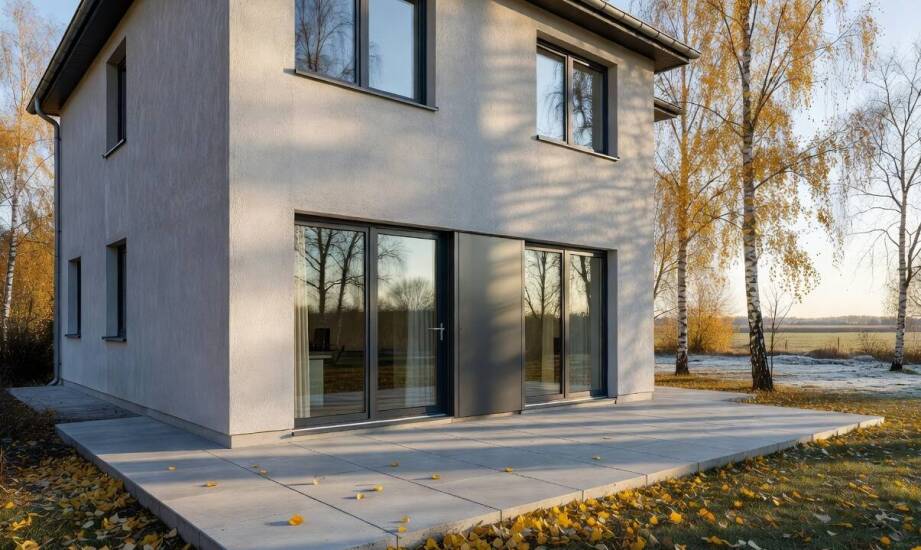 W domach z lat 70.-90. pod Wołominem aluminium pomaga zachować proporcje elewacji przy wymianie okien