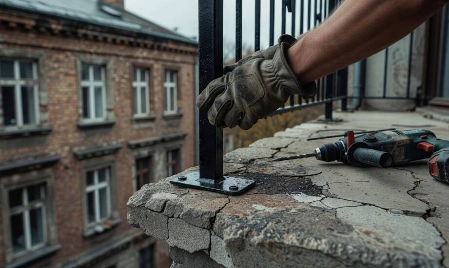 Jak stan balkonu wpływa na projekt i montaż balustrady stalowej