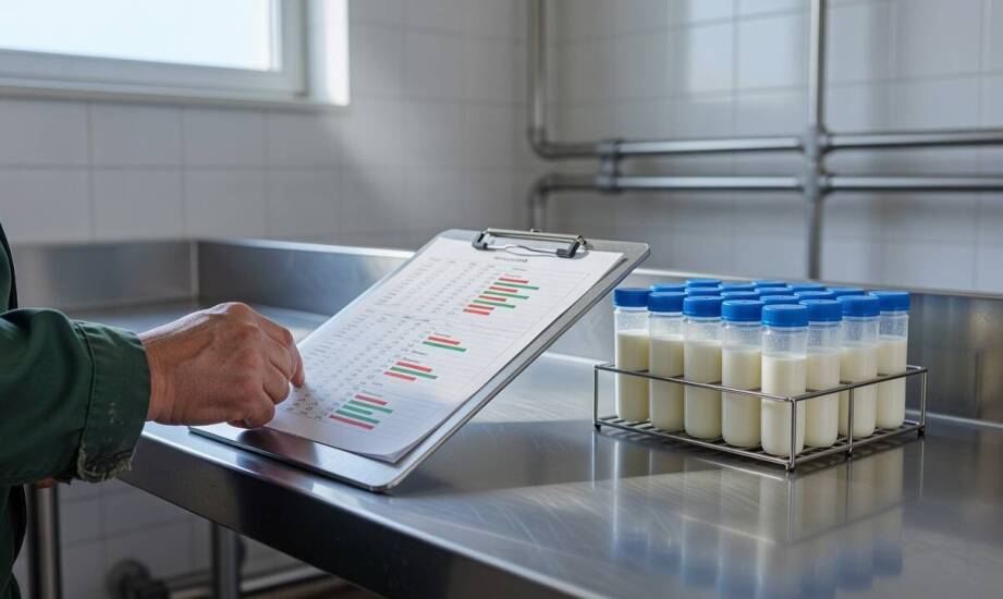 Jak czytać wyniki próbnych dojów, żeby wcześnie wychwycić mastitis i błędy żywieniowe