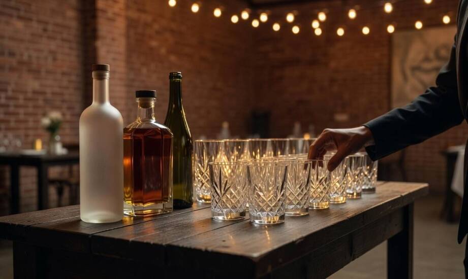 Jak rozplanować mocny alkohol na weselu, gdy goście wybierają różne trunki