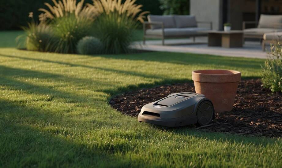 Jak AI i system bezprzewodowy zmieniają pracę robota koszącego w ogrodzie z przeszkodami