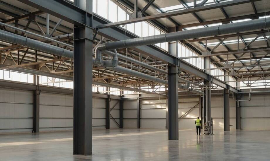 Dlaczego obciążenia maszyn, wentylacja i serwis urządzeń zmieniają projekt hali stalowej