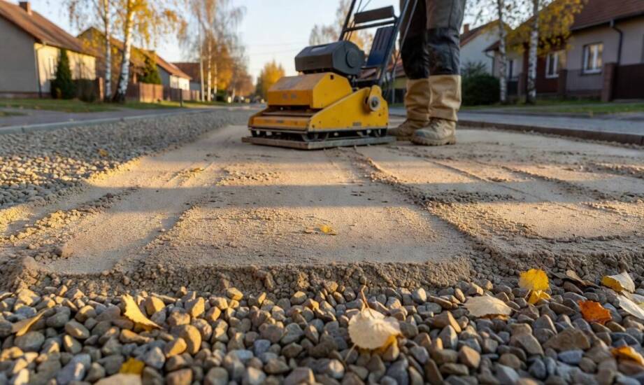 Jak frakcja kruszywa zmienia nośność podbudowy i odpływ wody na działce
