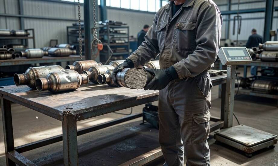 Od przyjęcia materiału do odzysku metali — jak przebiega recykling katalizatorów i monolitu
