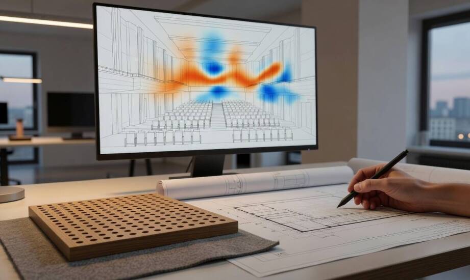Co model 3D sali ujawnia o pogłosie i zrozumiałości mowy przed projektem wykonawczym