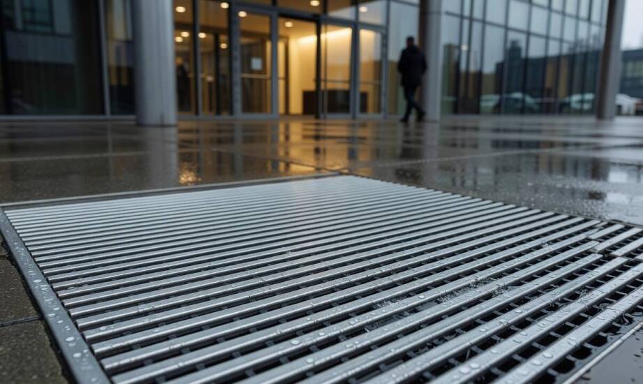 Dlaczego ażurowy układ maty decyduje o drożności wejścia podczas deszczu i roztopów