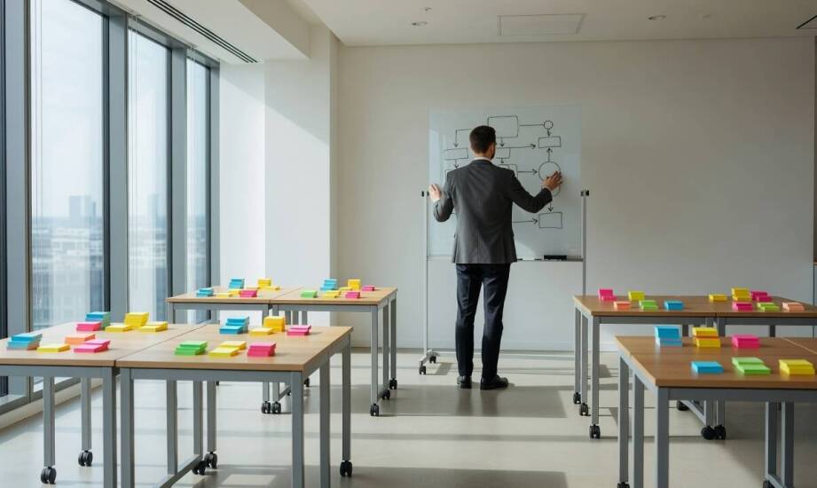 Jak układ sali wpływa na szkolenie z częścią wykładową, ćwiczeniami i pracą w grupach