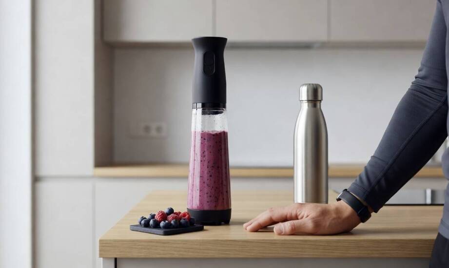 Co w opisie produktu zdradza, czy bezprzewodowy blender poradzi sobie z gęstym smoothie po treningu