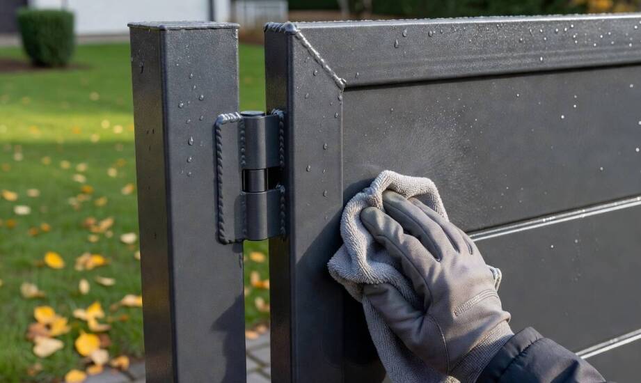 Wie schützt die saisonale Pflege eines Metallzauns vor Korrosion und dem Verlust des Glanzes?
