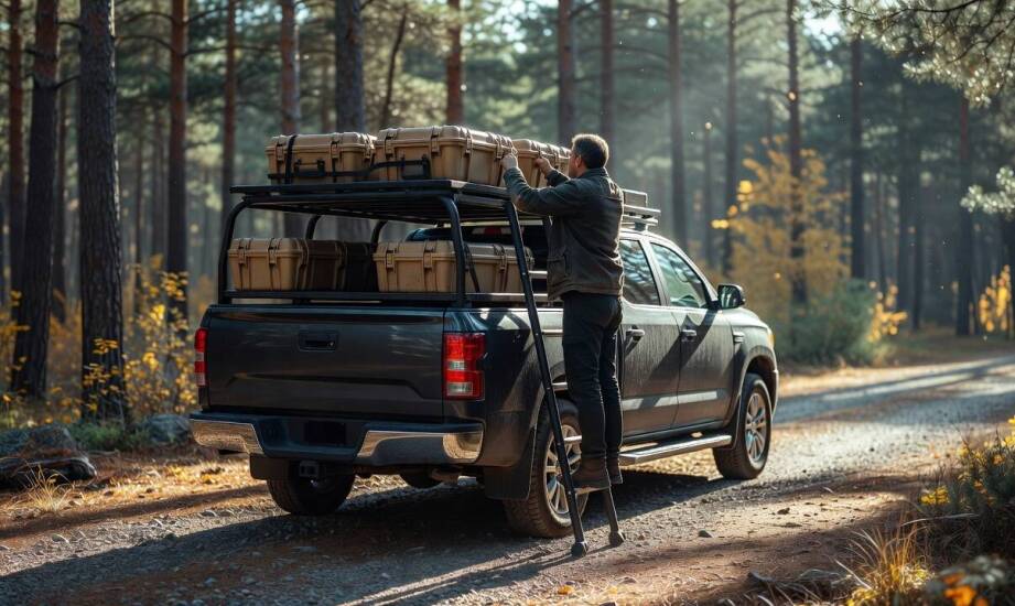Jak połączyć bagażnik dachowy, drabinkę i ładunek w Fordzie Rangerze na wyprawy 4x4