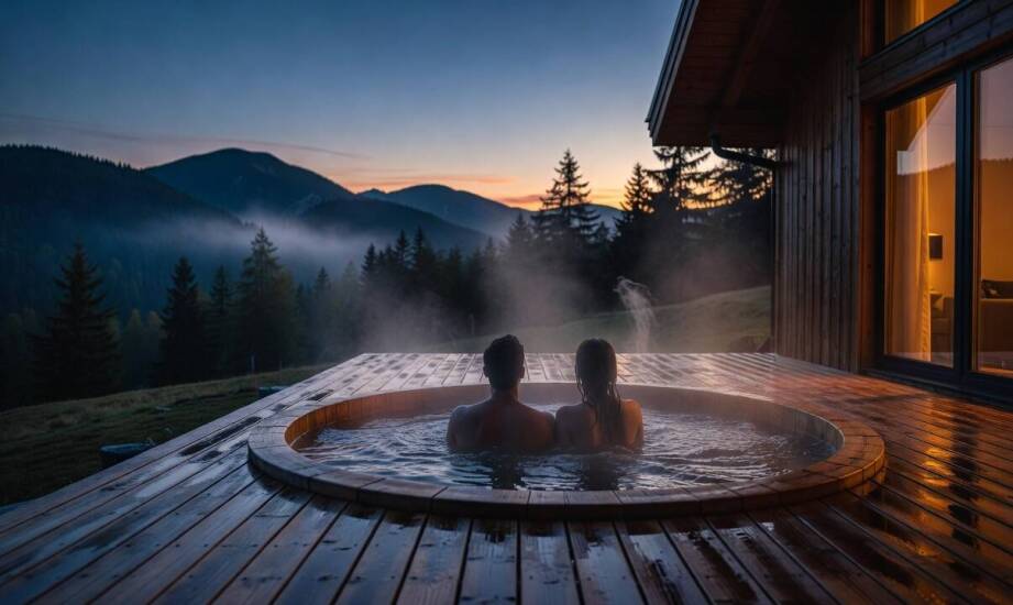 Jak drewniana konstrukcja i prywatne jacuzzi zmieniają odbiór górskiego domku w Istebnej