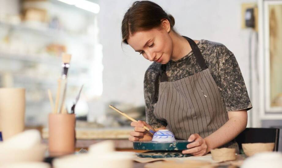 Ceramic bowl in the context of contemporary interior design trends