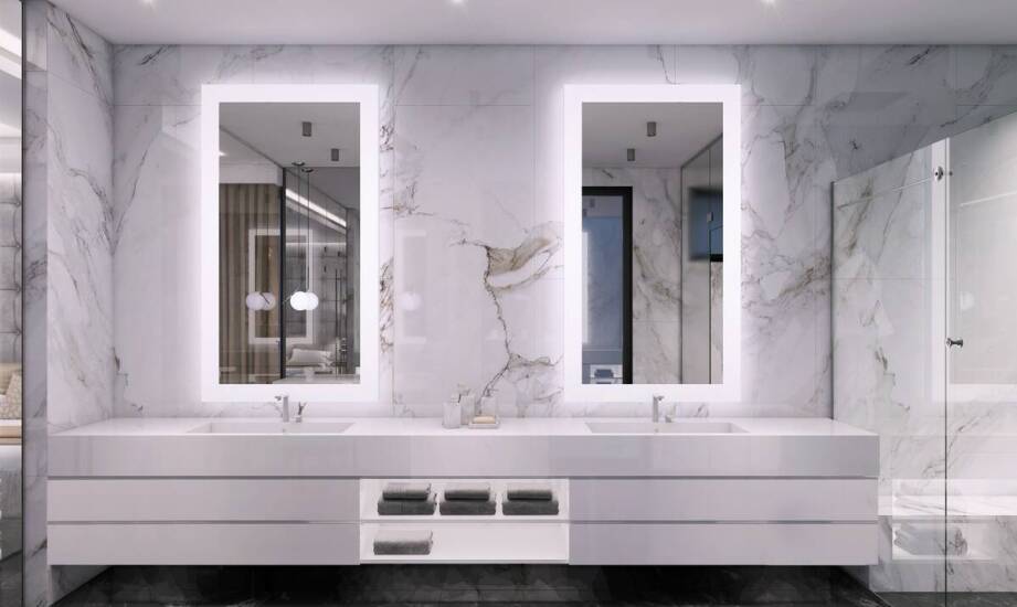 Idealne miejsce na lustro 250x100 w sypialni