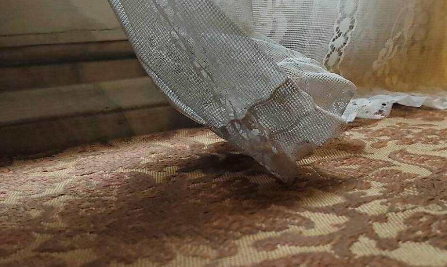 Gipiura do firan 15 cm w aranżacji okien kuchennych