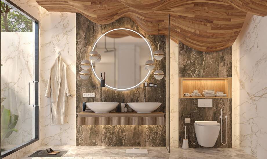 Szafki łazienkowe z lustrem a oświetlenie LED – korzyści i zastosowania