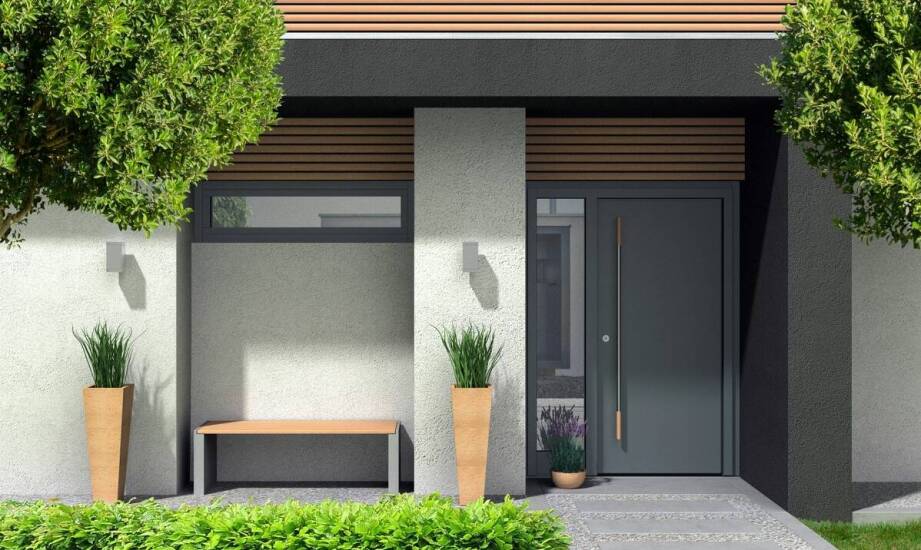 Białe drzwi zewnętrzne w budownictwie energooszczędnym