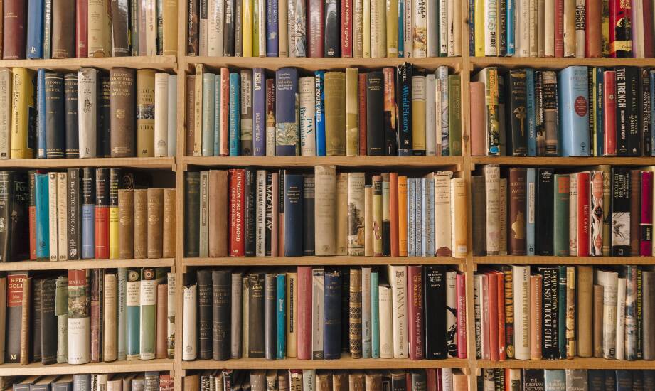 Jak wyeksponować książki na półkach drewnianych na ścianę?