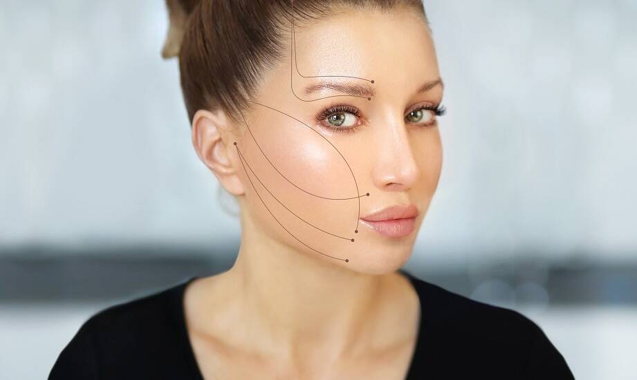 Korekcja asymetrii twarzy przy użyciu kwasu hialuronowego