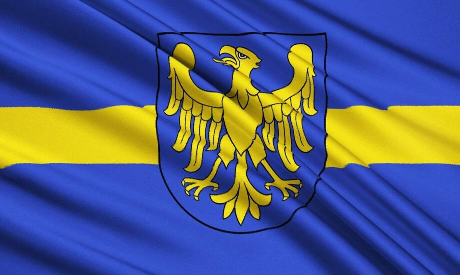 Wypożyczanie niebieskich flag z żółtym paskiem na targach – co warto wiedzieć?