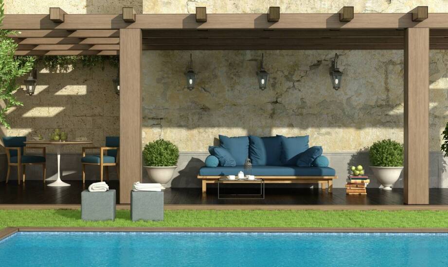 Zastosowanie materiałowych pergoli w przestrzeniach rekreacyjnych