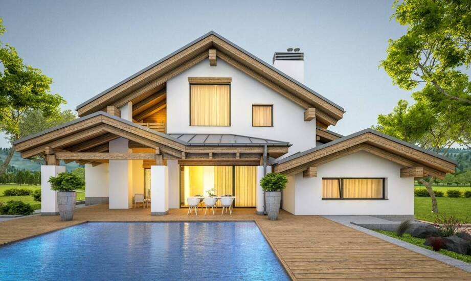 Zróżnicowanie projektów nowych drewnianych domów na sprzedaż według metrażu