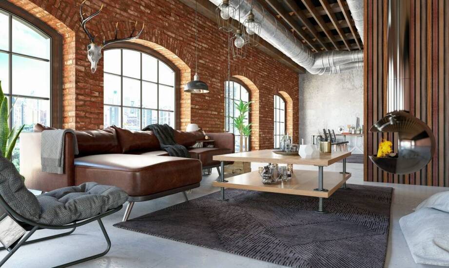 Kamienne płyty posadzkowe jako element stylu industrialnego