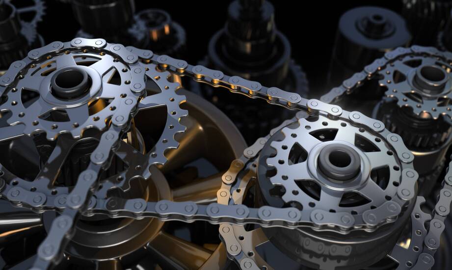 Wie passt man Kettenräder für Krone an eine Maschine an?