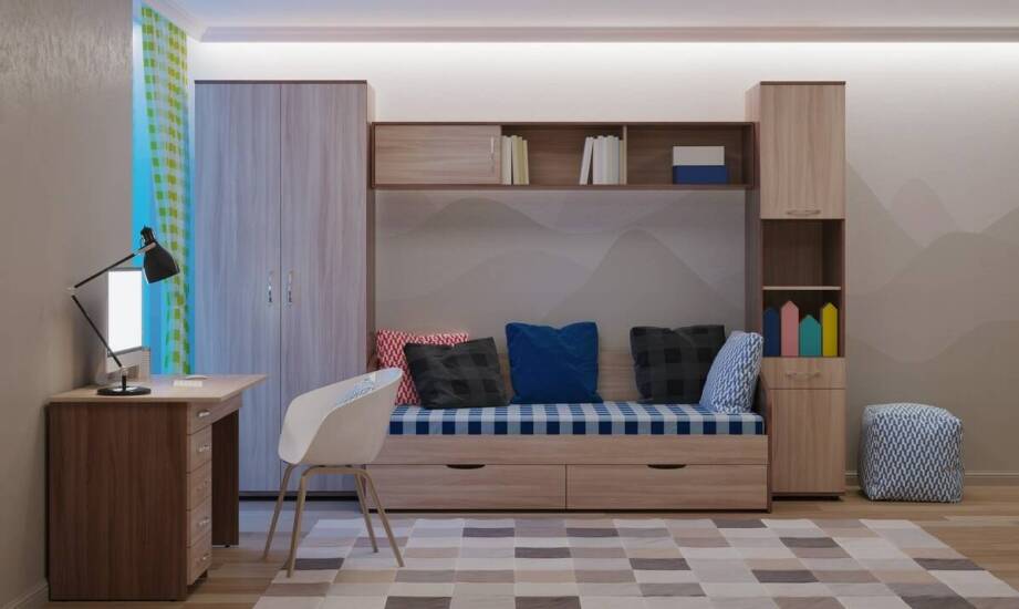 Jakie kolory i materiały najlepiej pasują do bukowej antresoli dla młodzieży?