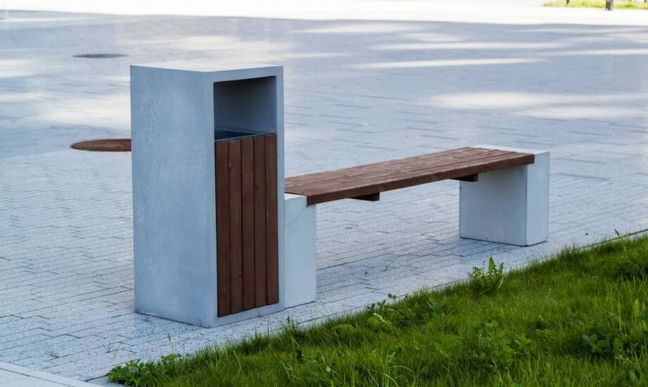 Innowacyjne betonowych ławek miejskich wzornictwo