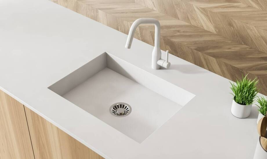 Kiedy podcięcia i łączenia w blacie Solid Surface decydują o projekcie strefy zlewu