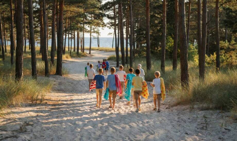 Jak wygląda dzień dziecka podczas letniego wyjazdu nad Bałtyk od pobudki do ciszy nocnej