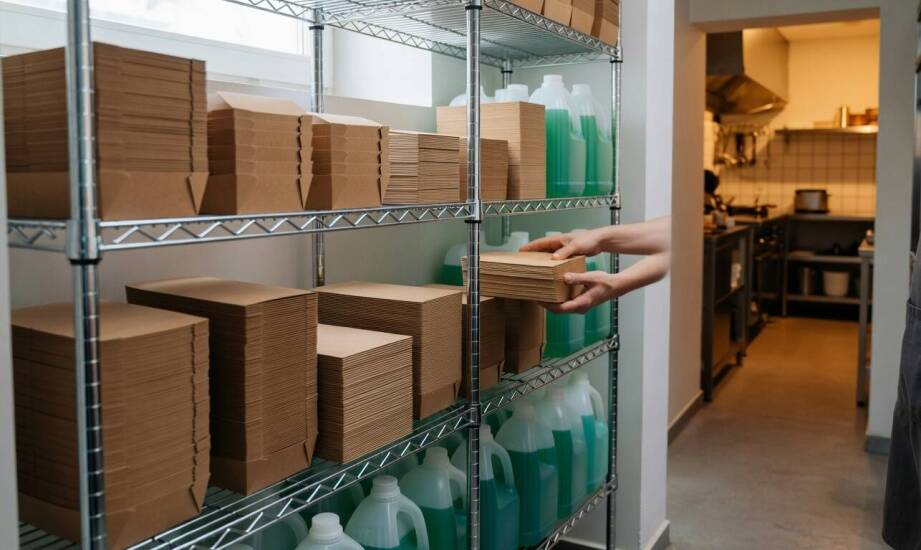 Jak ustalić stałe minimum zapasów opakowań i chemii, by lokal nie stawał
