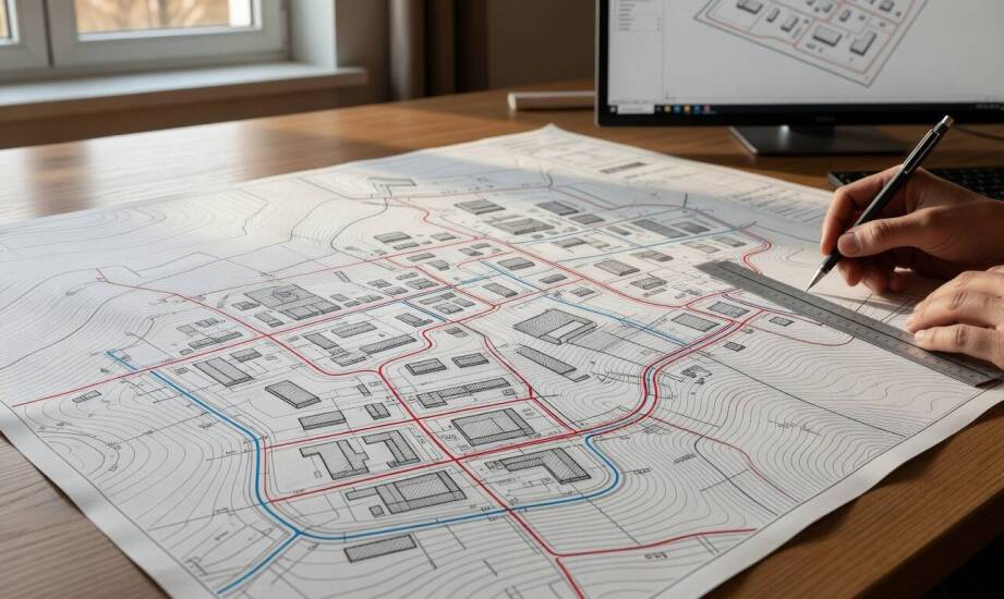 Skala, treść i klauzula na mapie projektowej — co decyduje o jej użyteczności w Olsztynie
