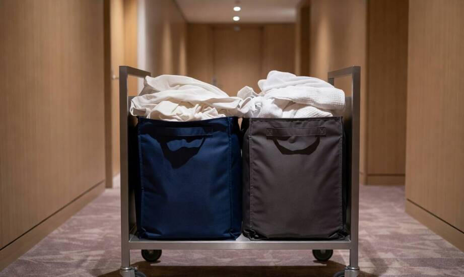 Jak pojemność i podział worka wpływają na transport brudnej pościeli w hotelu