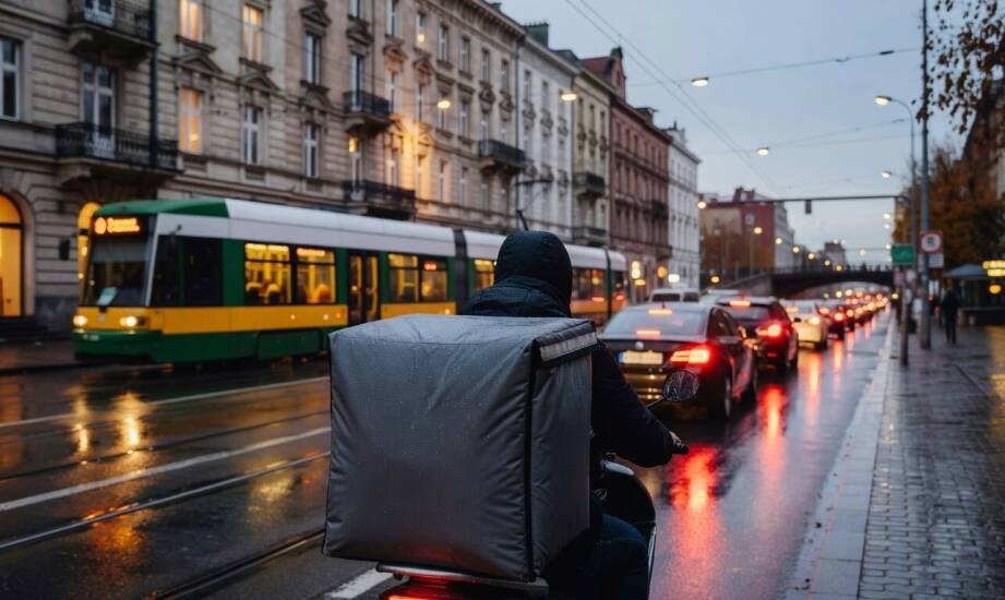 Jak układ ulic i korki kształtują granice stref dostaw jedzenia w poszczególnych dzielnicach