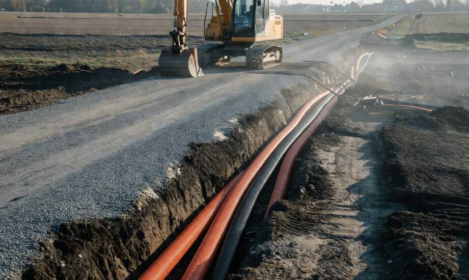Infrastruktura techniczna przedmieść — jakie ukryte prace w terenie poprzedzają rozpoczęcie budowy osiedla domów szeregowych
