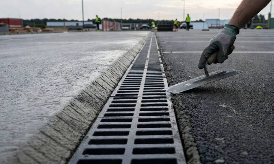 Jak dobrać klasę obciążenia i sposób osadzenia koryt odwodnieniowych do dróg, parkingów i garaży