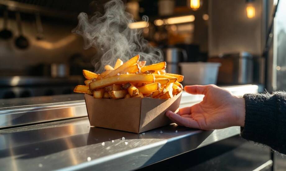 Dlaczego pudełko dopasowane do porcji 100 g usprawnia wydawanie frytek w gastronomii mobilnej